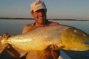 Buena pesca en el Lago Salto Grande