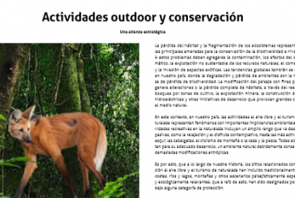 Actividades outdoor y conservación