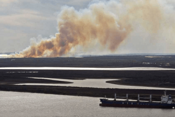 Los incendios en las islas del Delta