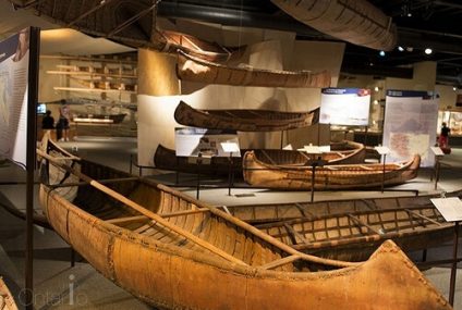 El museo canadiense de canoas
