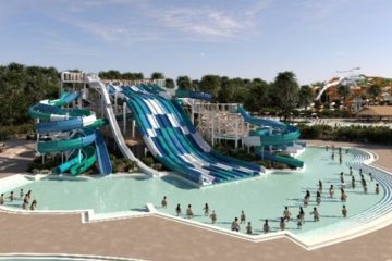 Avanza la construcción del parque de agua más grande de Argentina