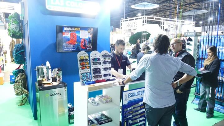 El stand de Las Colonias Distribuciones en la 25° Expo Aicacyp Aire Libre