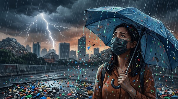 Tormentas de polímero: Alerta global por la caída de lluvia con microplásticos tóxicos en Indonesia Tormentas de polímero: Alerta global por la caída de lluvia con microplásticos tóxicos en Indonesia